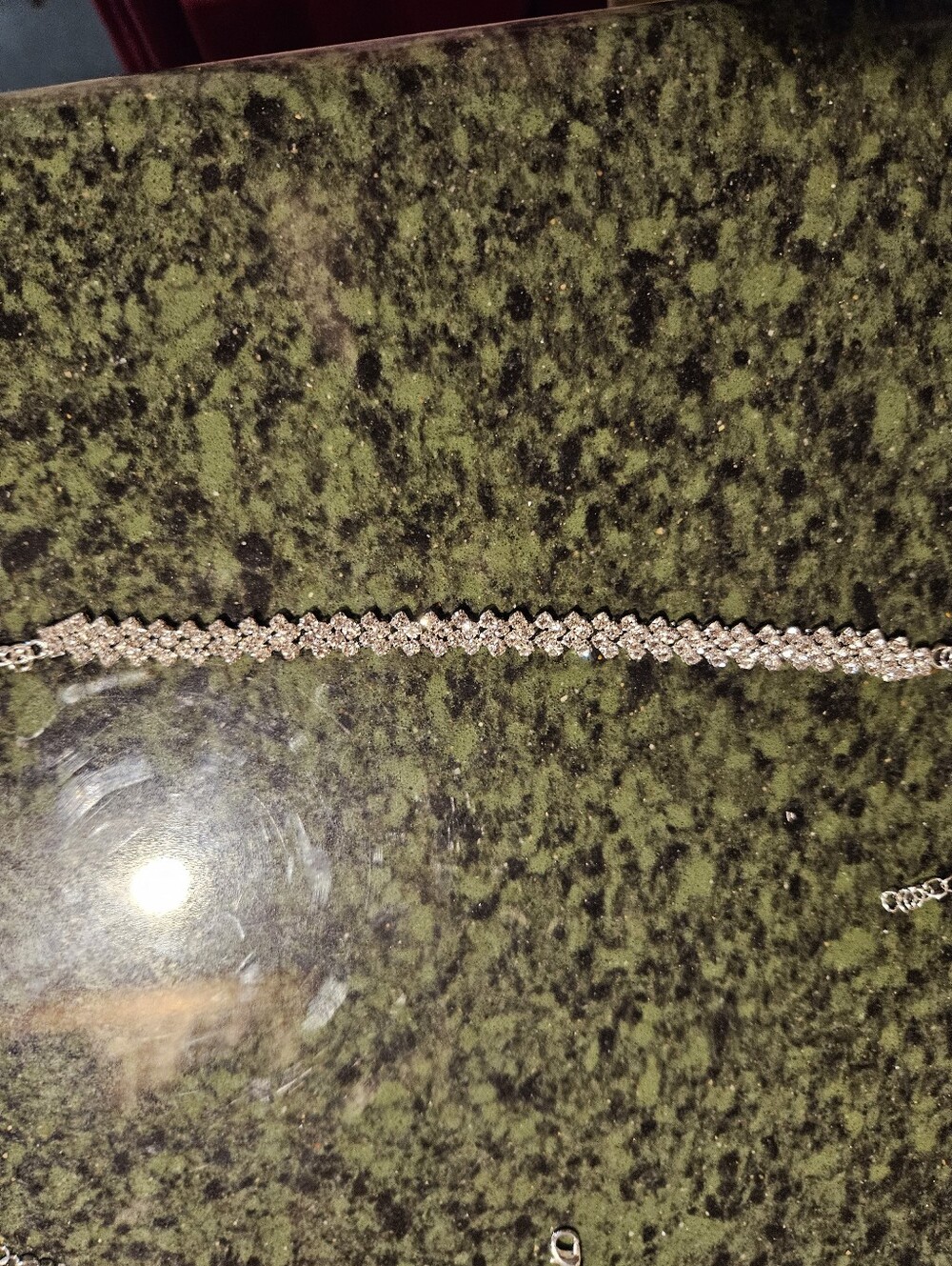 Elegant Silver-Tone Crystal Ankle Bracelet - Sparkling Clear Accent